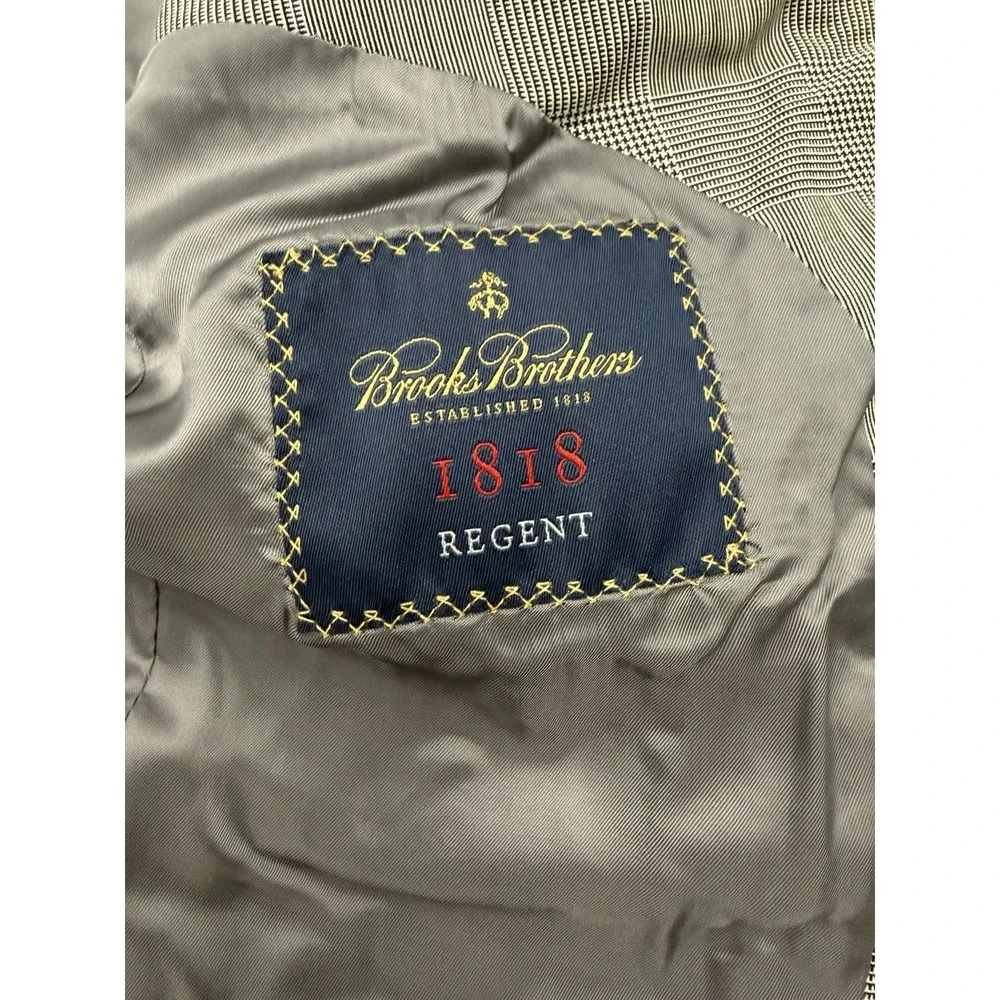 Brooks Brothers Vitale Barberis Canonico Blazer Jacket Wool Mens 38S Italy Gray